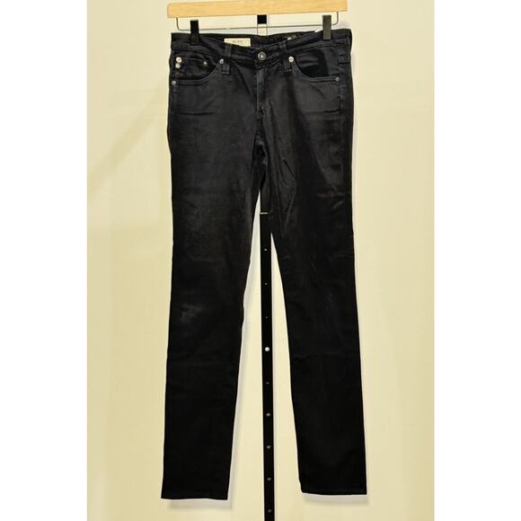 AG Adriano Goldschmied Black Stevie Slim Straight Jeans Size 26R - Picture 1 of 5